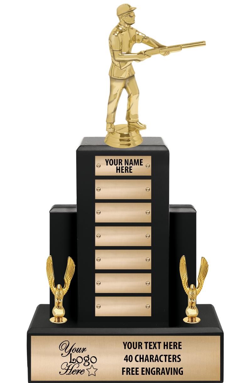 15.75" BLACK WOOD PPTL TROPHY