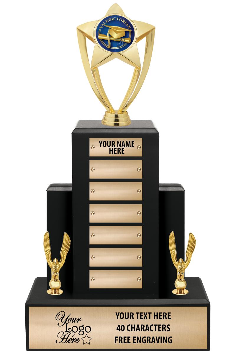 15.75" BLACK WOOD PPTL TROPHY