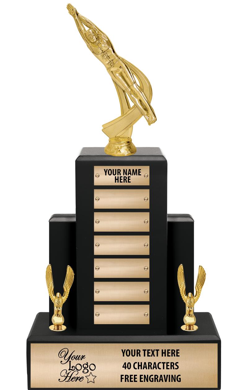 15.75" BLACK WOOD PPTL TROPHY