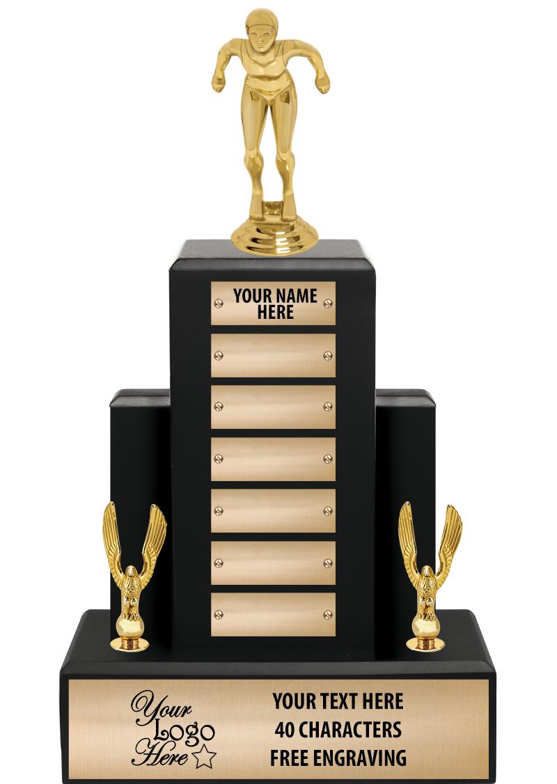 15.75" BLACK WOOD PPTL TROPHY