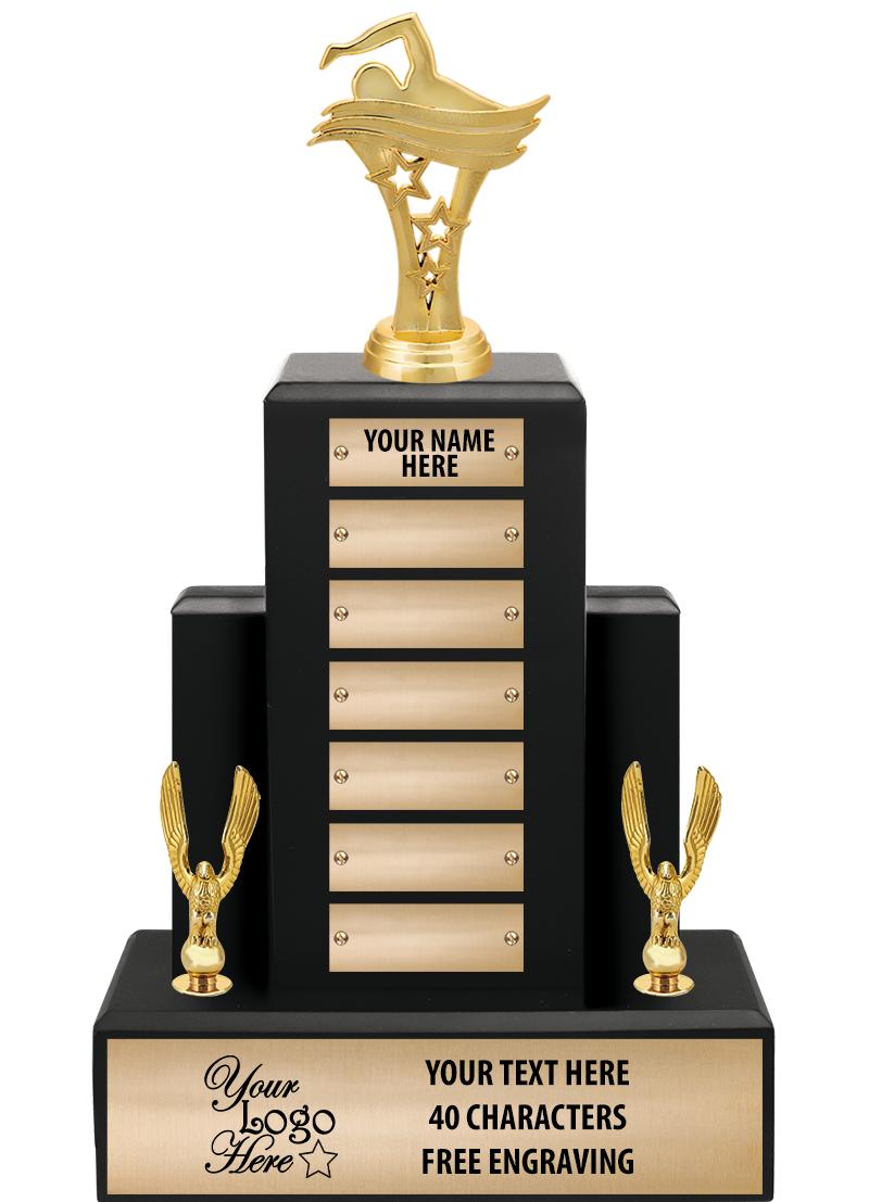 15.75" BLACK WOOD PPTL TROPHY