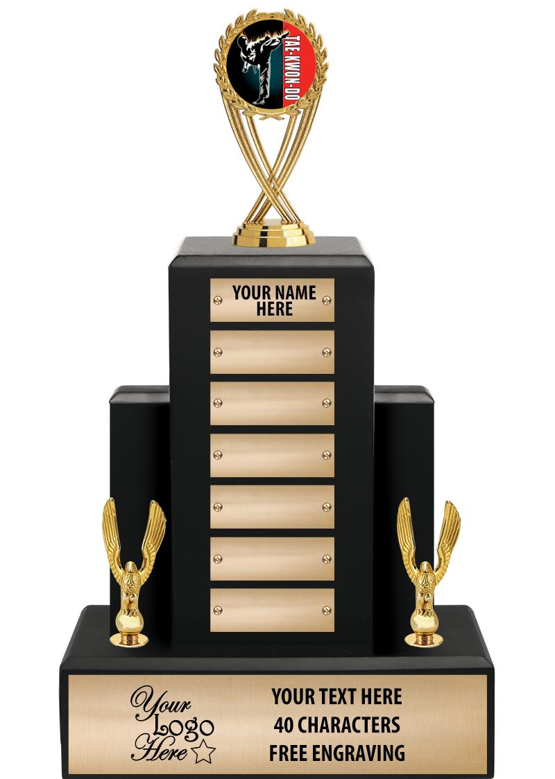 15.75" BLACK WOOD PPTL TROPHY