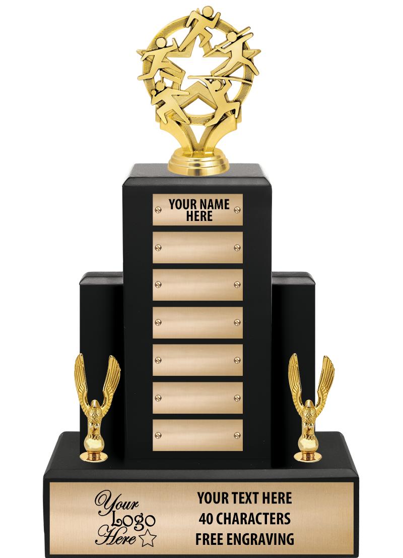 15.75" BLACK WOOD PPTL TROPHY