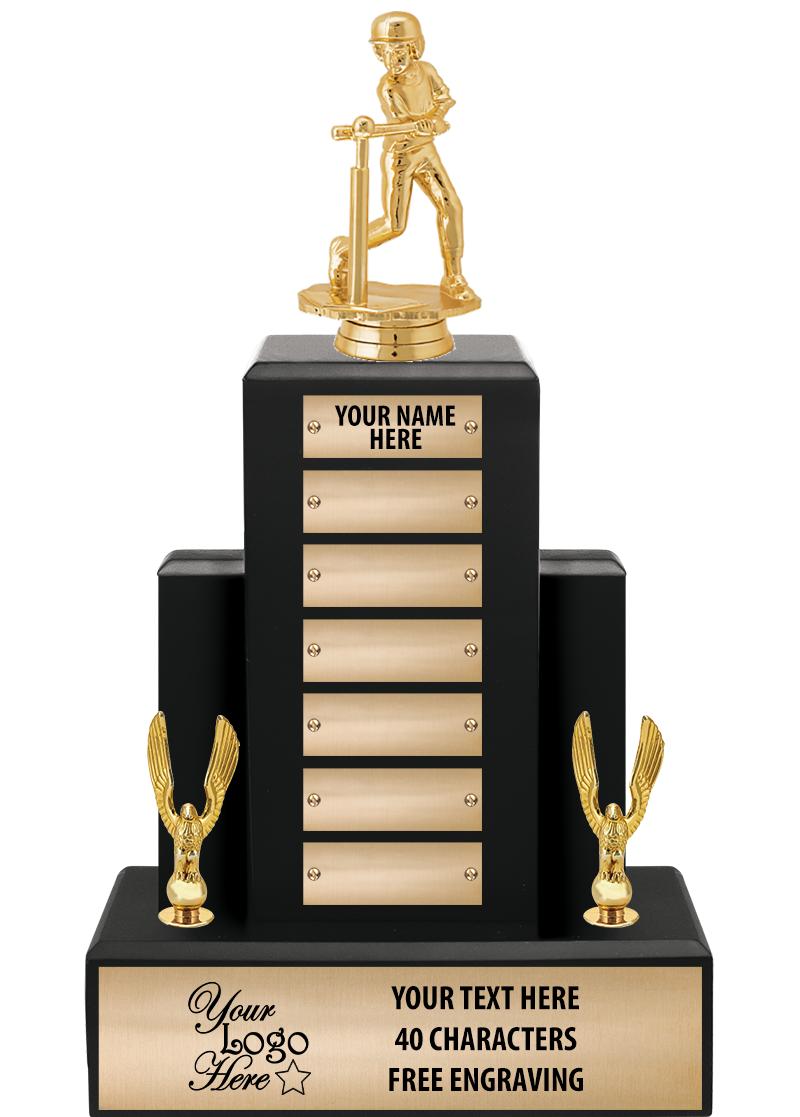 15.75" BLACK WOOD PPTL TROPHY