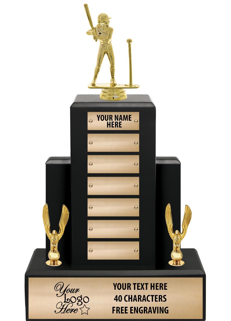 15.75" BLACK WOOD PPTL TROPHY