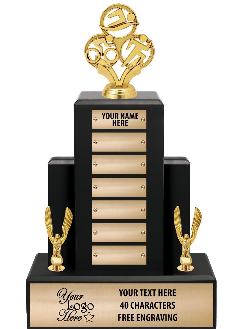 15.75" BLACK WOOD PPTL TROPHY