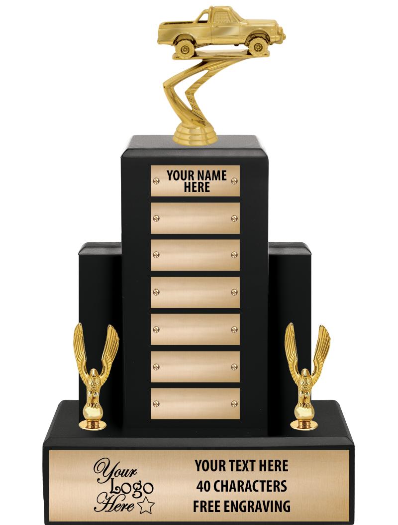 15.75" BLACK WOOD PPTL TROPHY