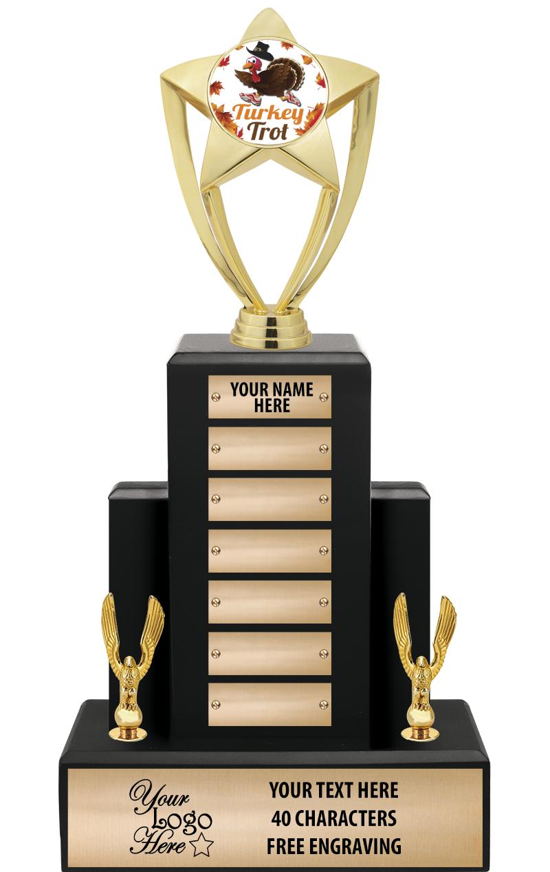 15.75" BLACK WOOD PPTL TROPHY