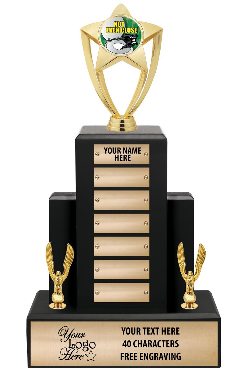 15.75" BLACK WOOD PPTL TROPHY