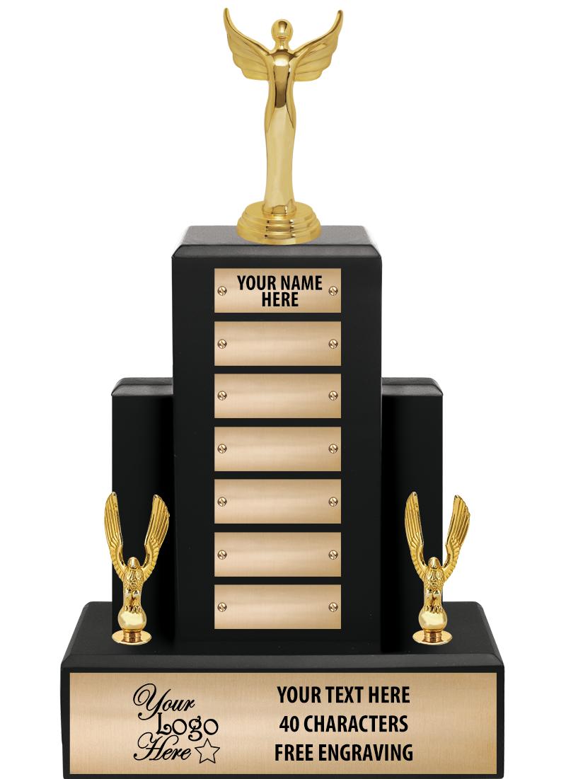 15.75" BLACK WOOD PPTL TROPHY