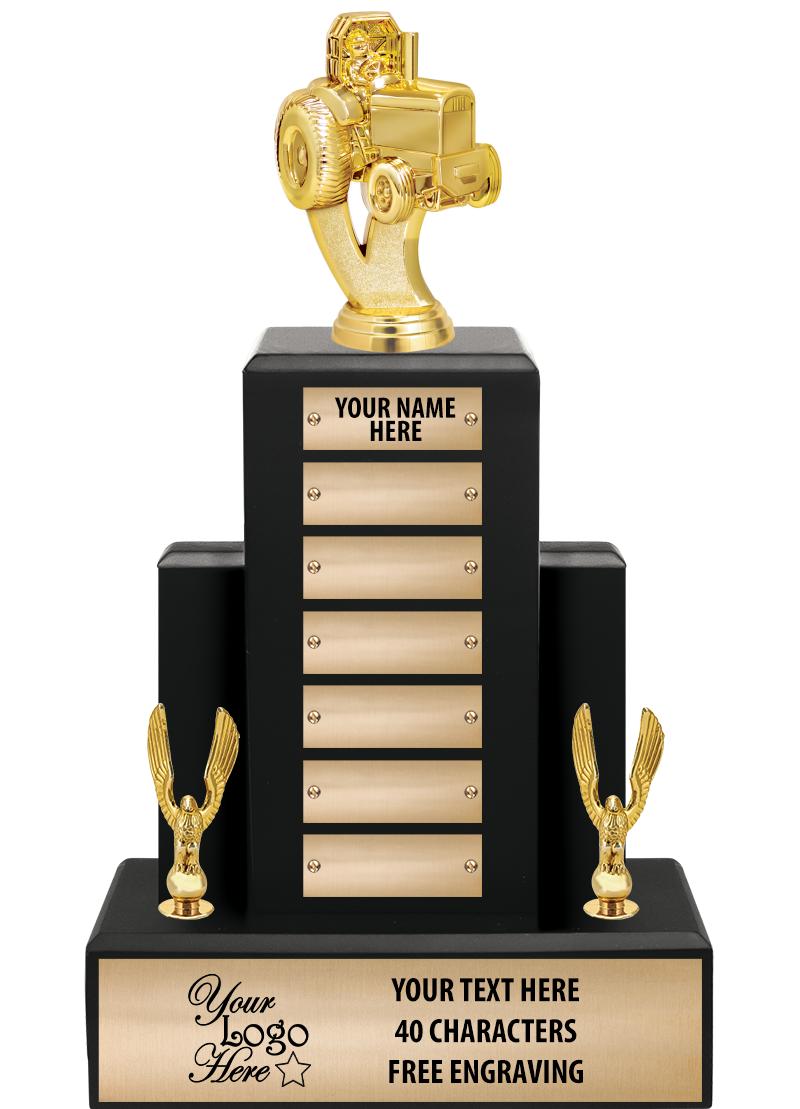 15.75" BLACK WOOD PPTL TROPHY