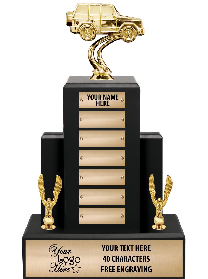 15.75" BLACK WOOD PPTL TROPHY