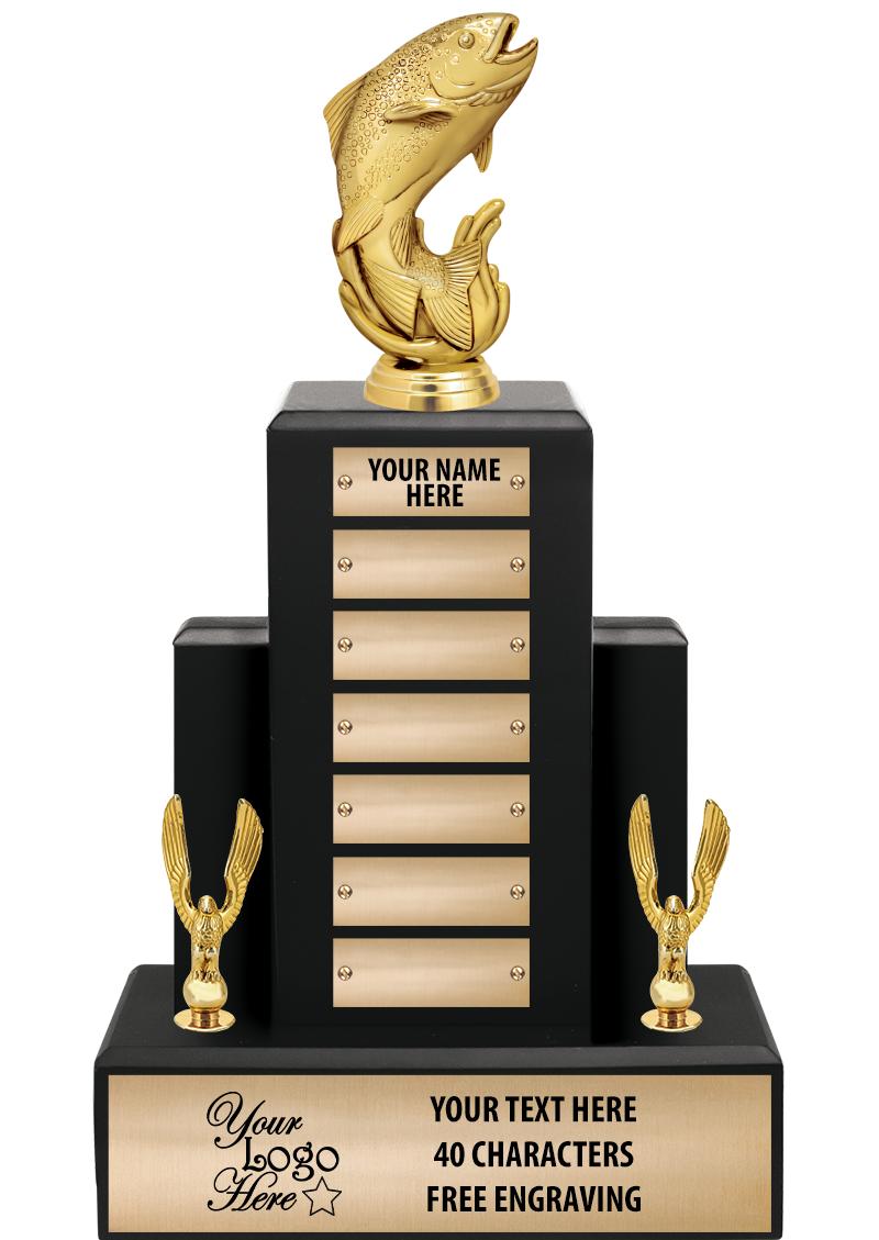 15.75" BLACK WOOD PPTL TROPHY