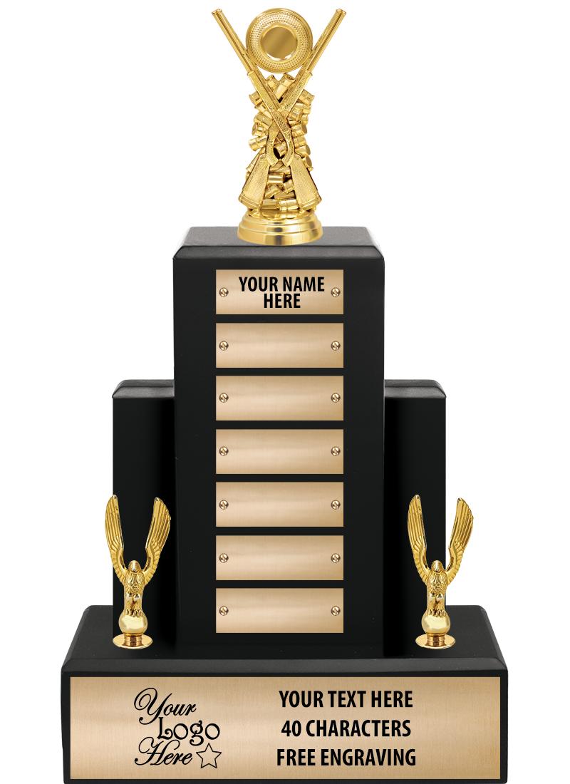 15.75" BLACK WOOD PPTL TROPHY