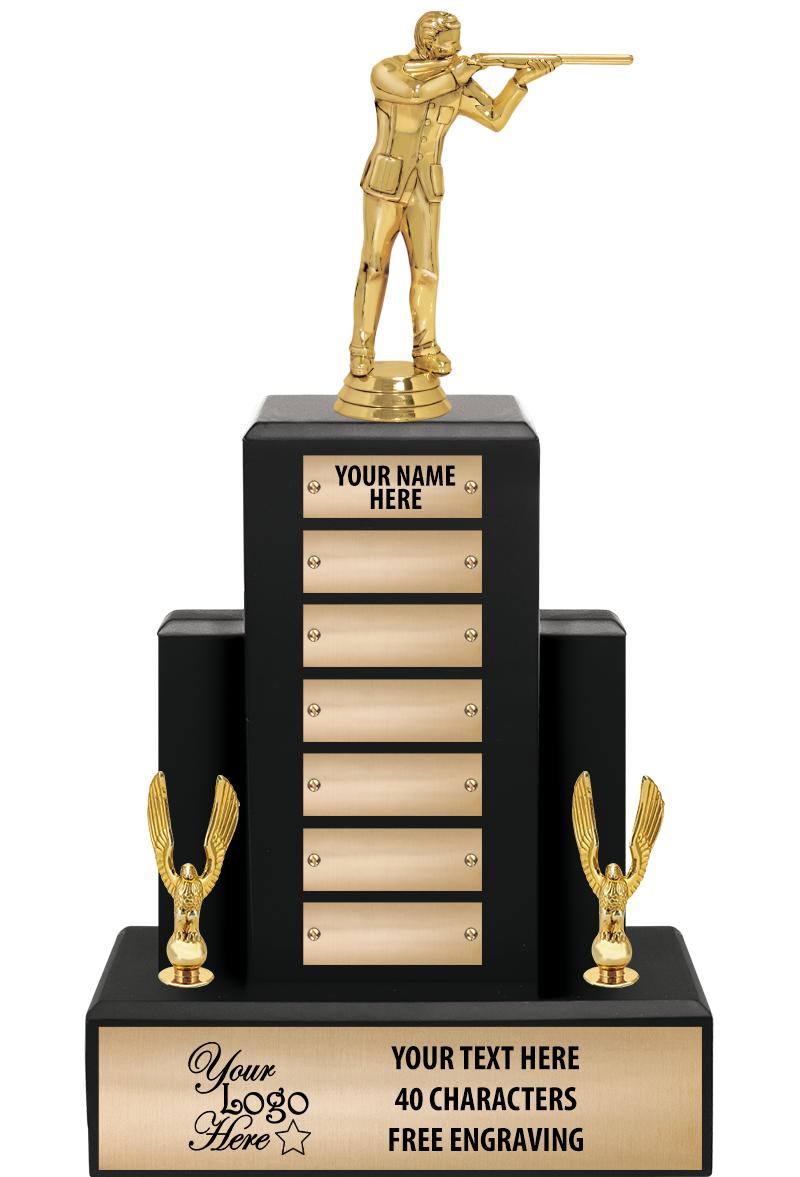 15.75" BLACK WOOD PPTL TROPHY