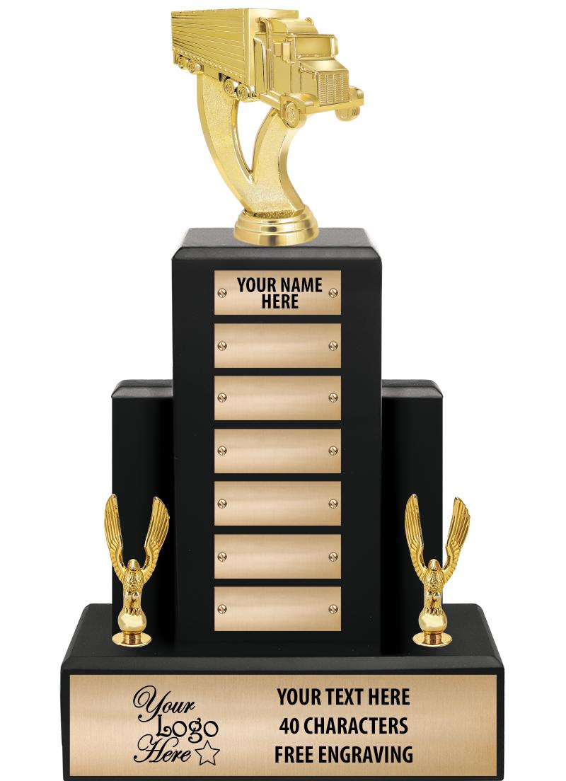 15.75" BLACK WOOD PPTL TROPHY