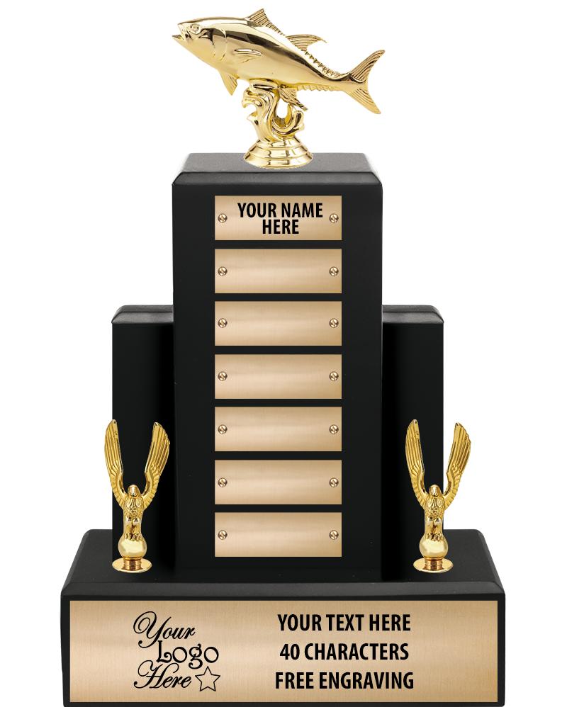 15.75" BLACK WOOD PPTL TROPHY