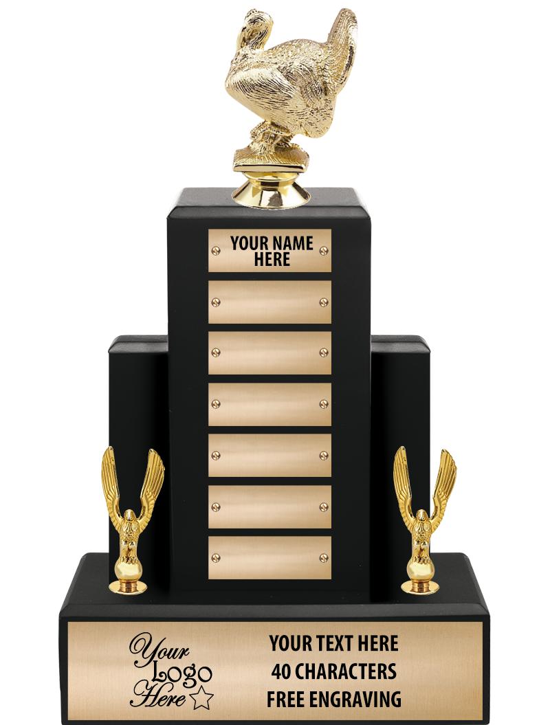 15.75" BLACK WOOD PPTL TROPHY