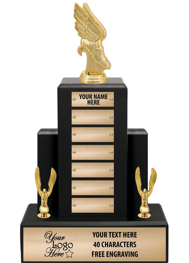 15.75" BLACK WOOD PPTL TROPHY