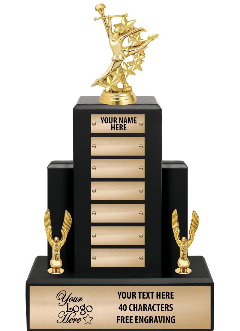 15.75" BLACK WOOD PPTL TROPHY