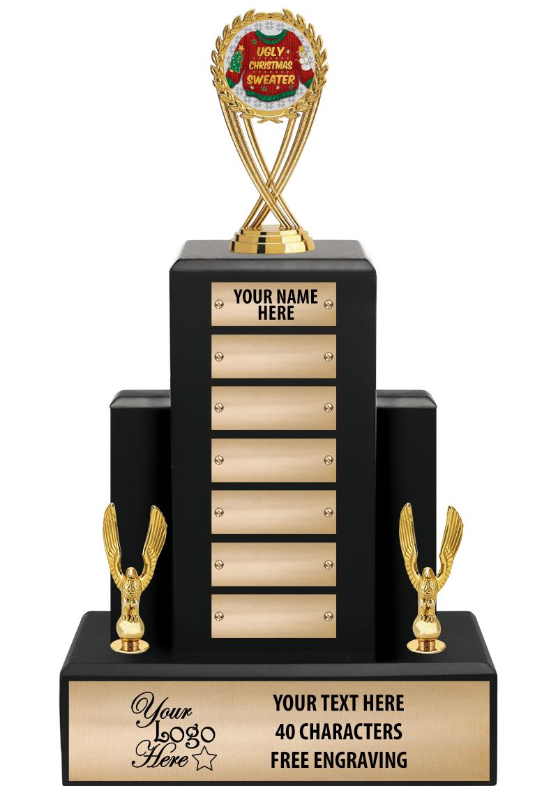 15.75" BLACK WOOD PPTL TROPHY