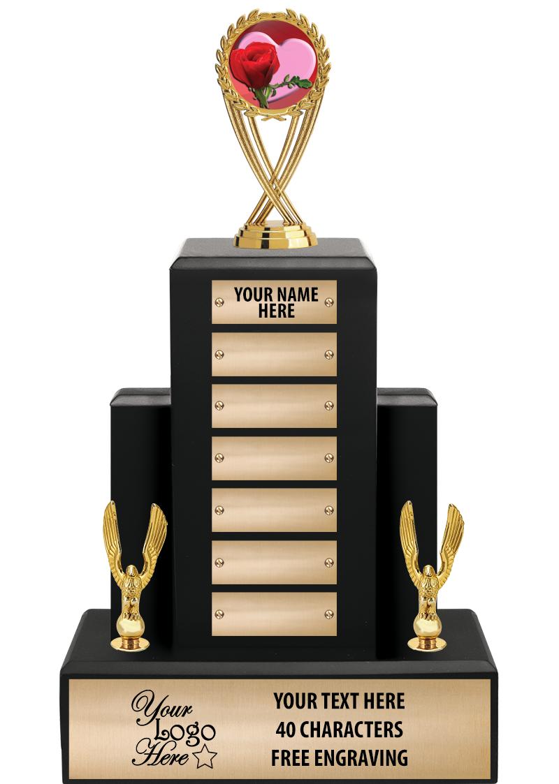 15.75" BLACK WOOD PPTL TROPHY