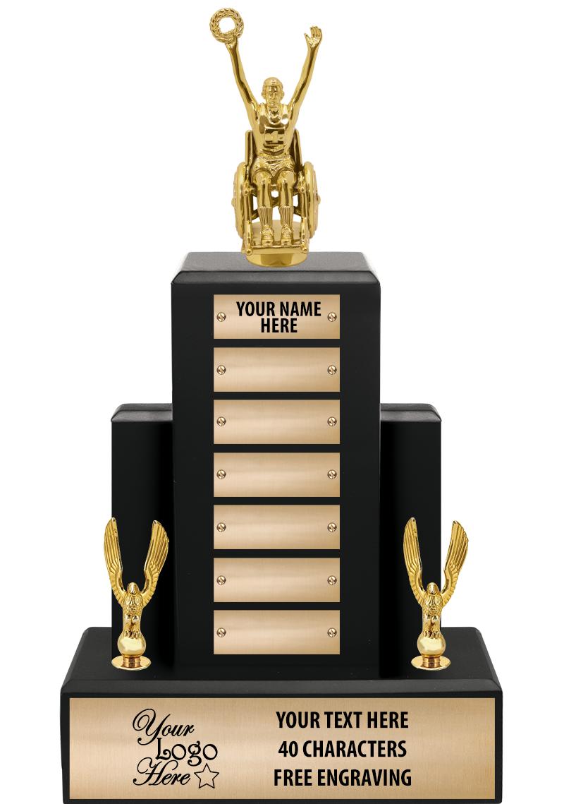 15.75" BLACK WOOD PPTL TROPHY