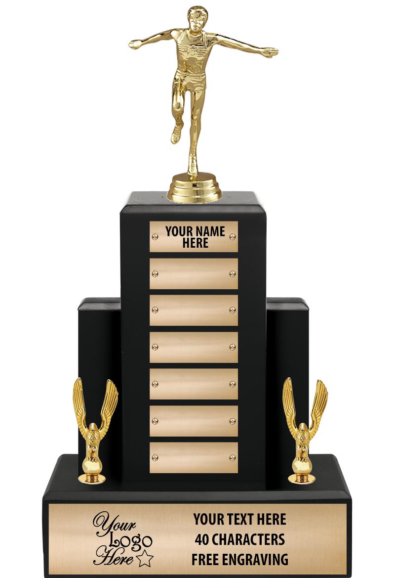 15.75" BLACK WOOD PPTL TROPHY