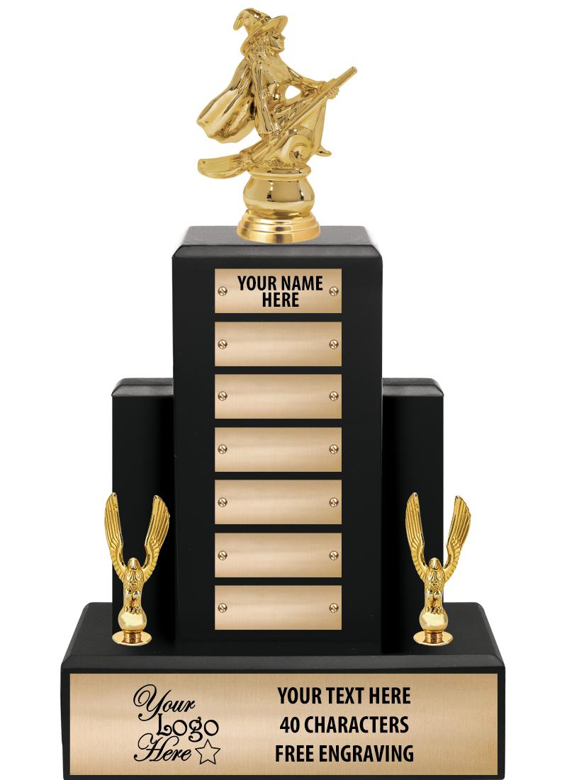 15.75" BLACK WOOD PPTL TROPHY