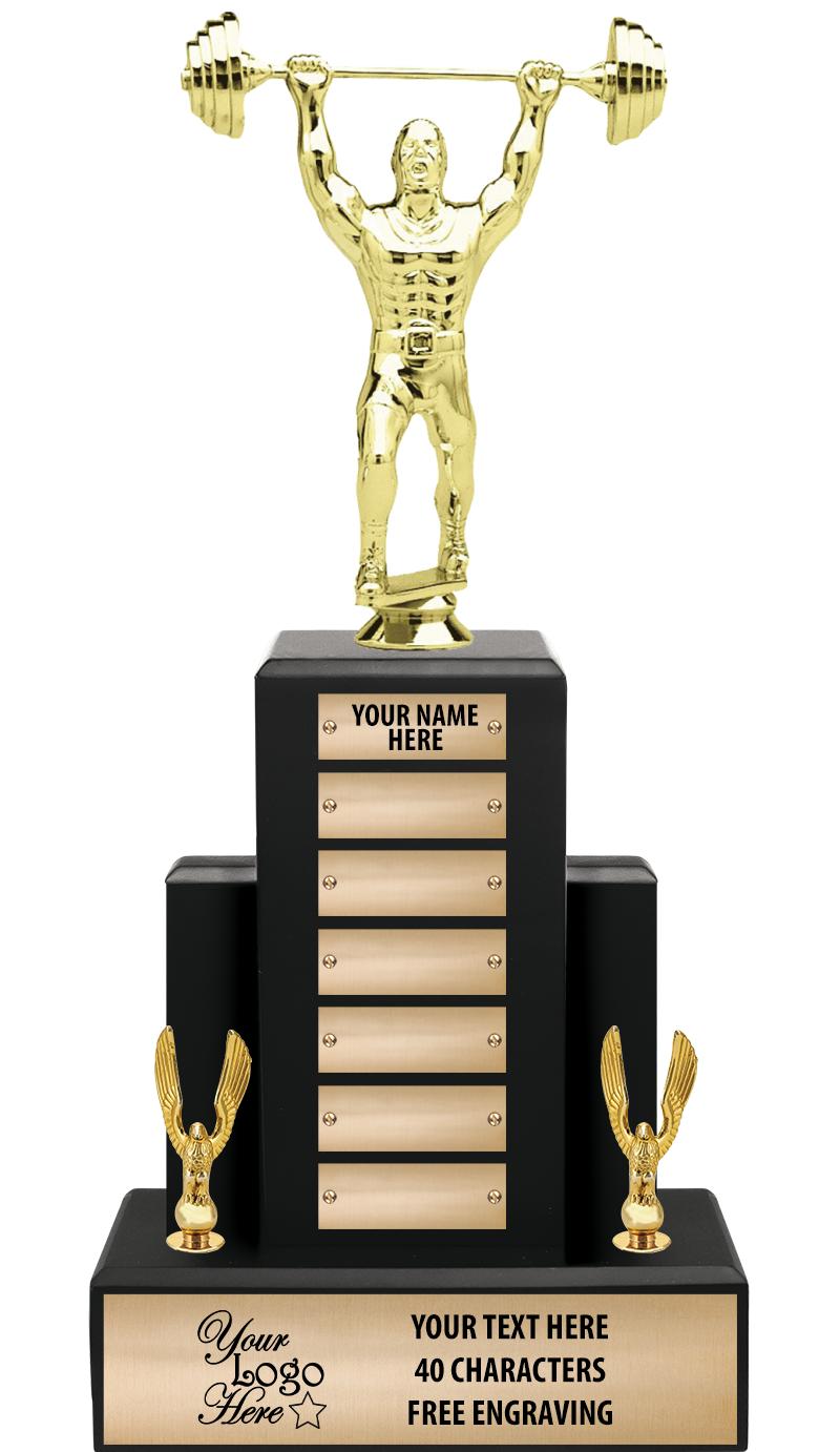 15.75" BLACK WOOD PPTL TROPHY