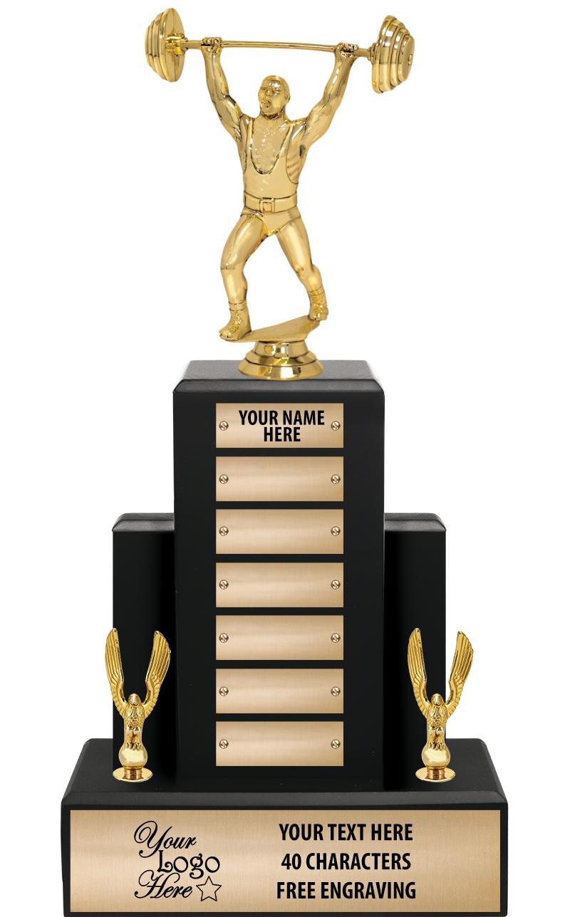 15.75" BLACK WOOD PPTL TROPHY