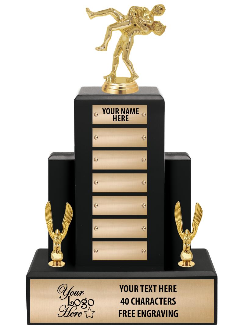 15.75" BLACK WOOD PPTL TROPHY