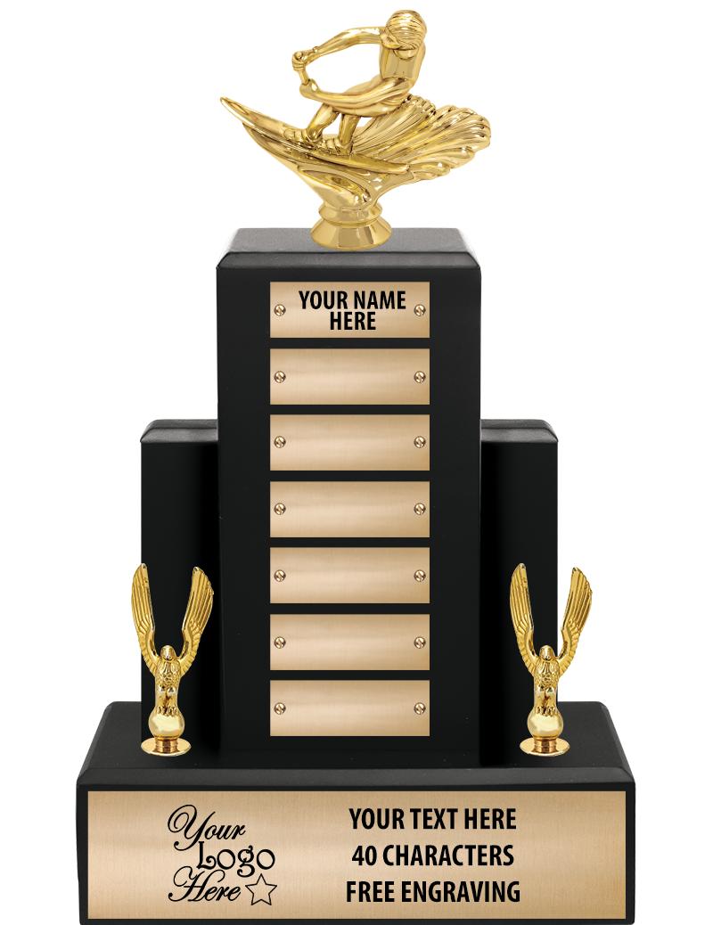 15.75" BLACK WOOD PPTL TROPHY