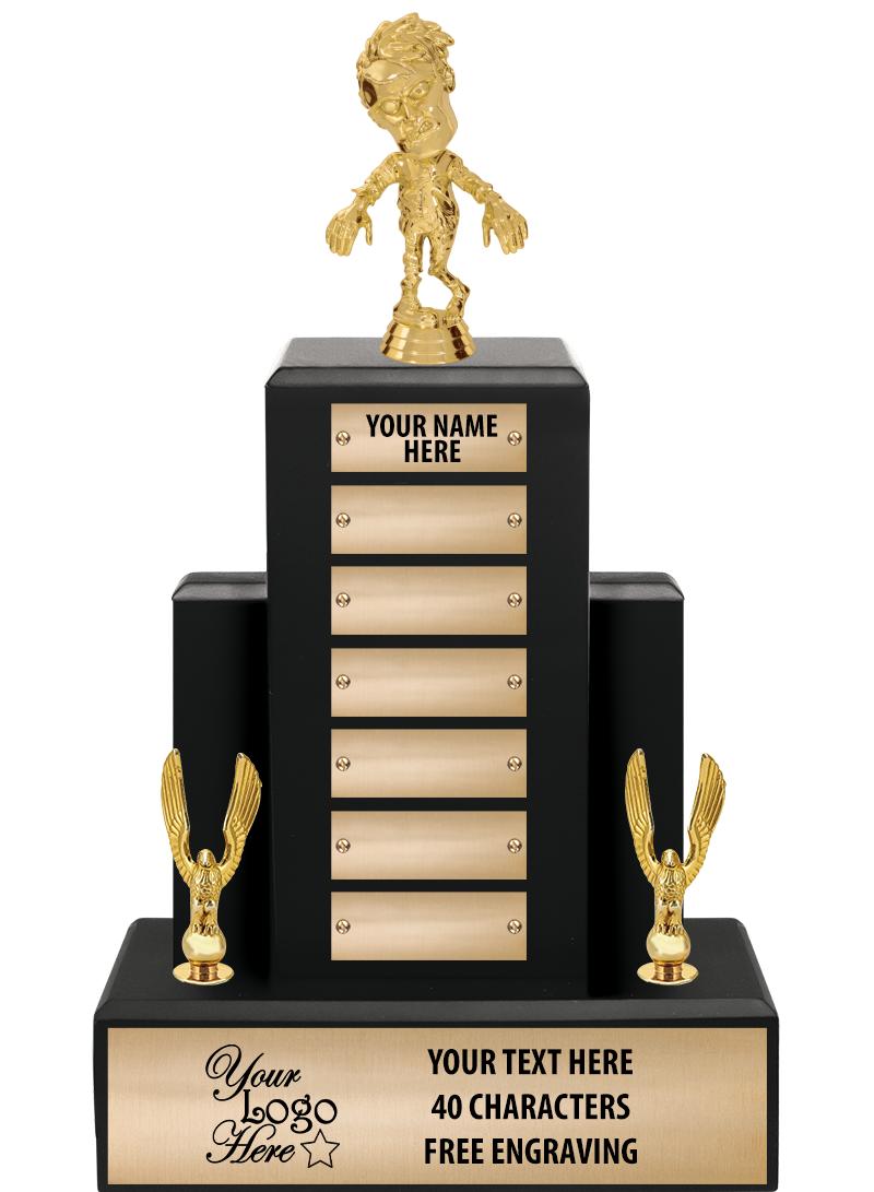 15.75" BLACK WOOD PPTL TROPHY