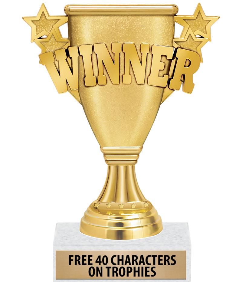 5.75" WINNER CUP - MARBLE BASE