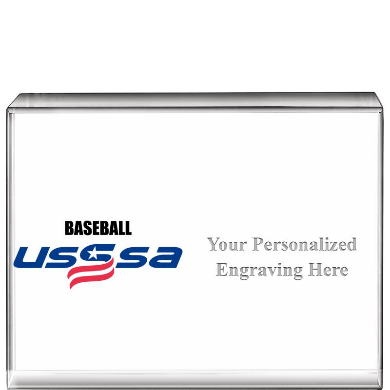 4"x3" USSSA HORIZ DISPLAY CRYS