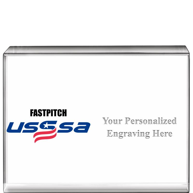 4"x3" USSSA HORIZ DISPLAY CRYS