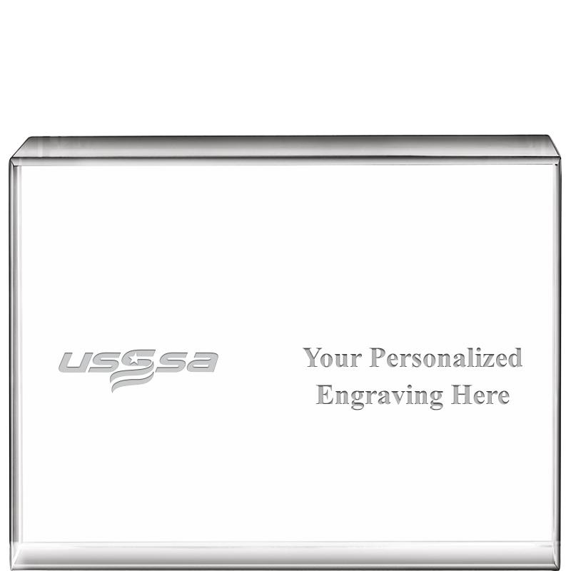 4"x3" USSSA HORIZ DISPLAY CRYS