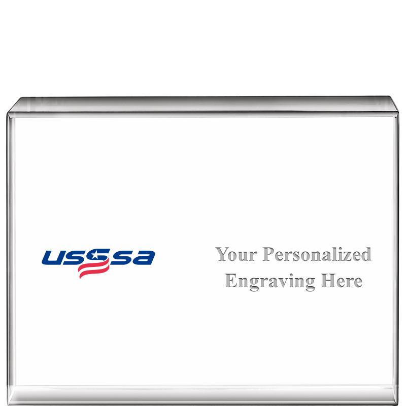 4"x3" USSSA HORIZ DISPLAY CRYS