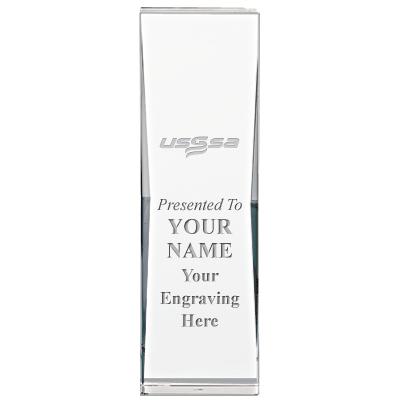 8" USSSA IMPACT CRYSTAL AWARD