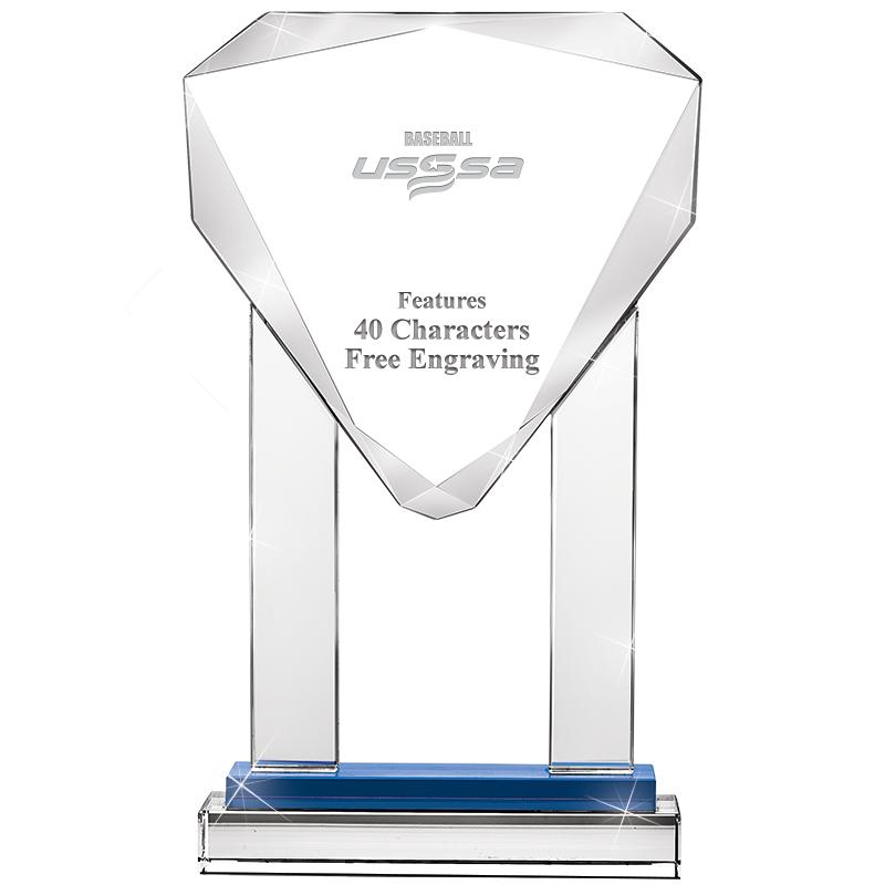 10"RISING NOBLE GEM CRSTL BLUE