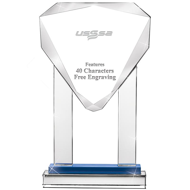 10"RISING NOBLE GEM CRSTL BLUE