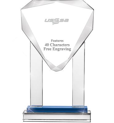 USSSA Rising Noble Gem Blue Crystal