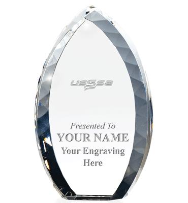 USSSA Tear Drop Crystal Award