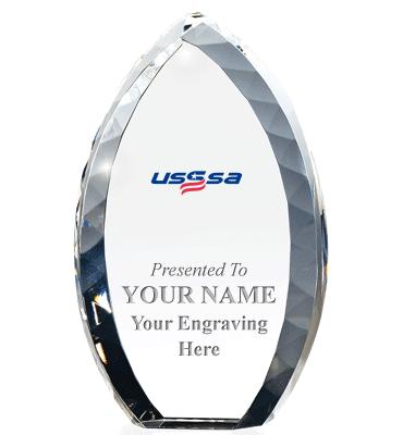USSSA Tear Drop Crystal Award