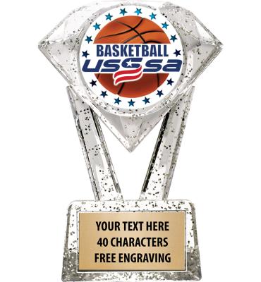 5 3/4" USSSA Glitter Diamond Icicle Trophy
