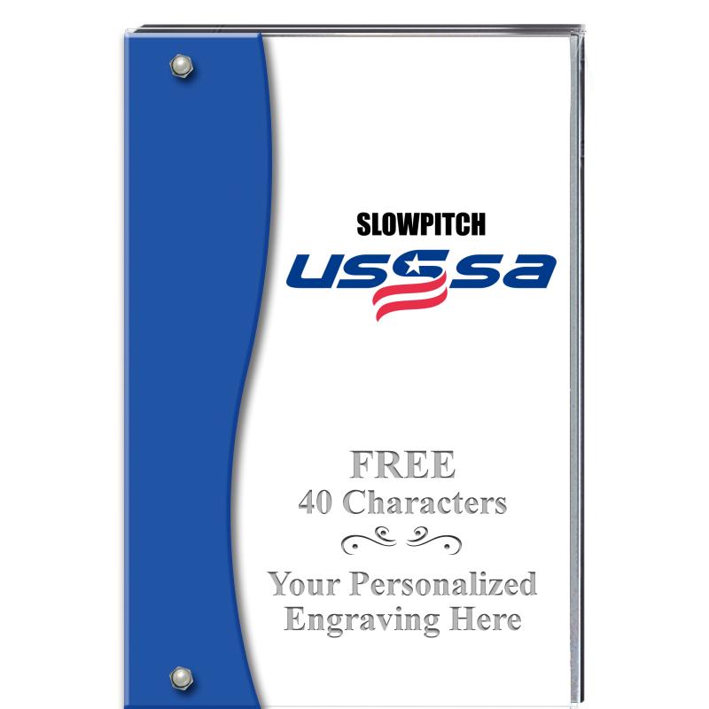 7.5" AZURE ACCENT WAVE ACRYLIC