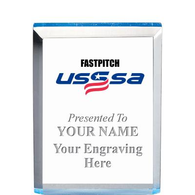 4" USSSA BLUE BILLBOARD ACRYLI