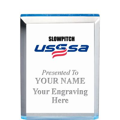 4" USSSA BLUE BILLBOARD ACRYLI