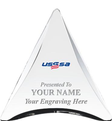 USSSA Triangle Acrylic Award